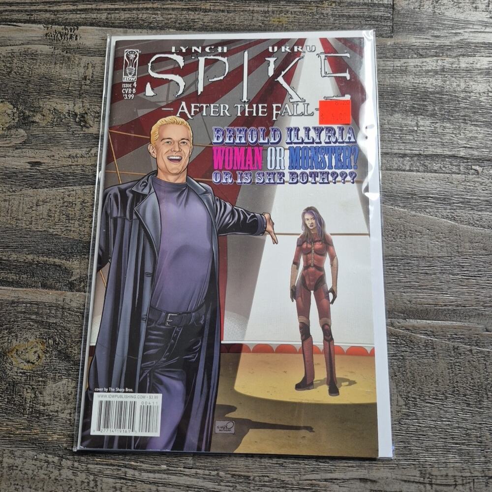 Spike After The Fall #4 CVR-B Comic Book 2008 IDW Publishing Buffy Vampire Sharp